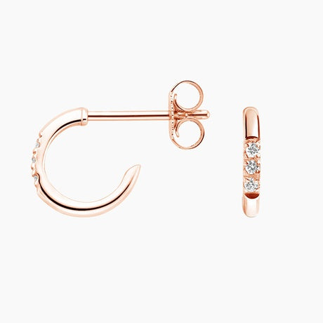 Delaney Diamond Huggie Earrings