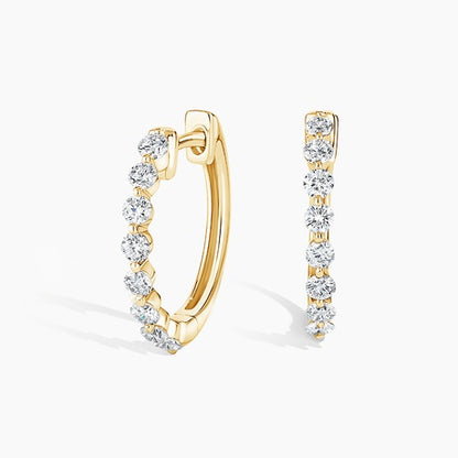 Amari Diamond Hoop Earrings