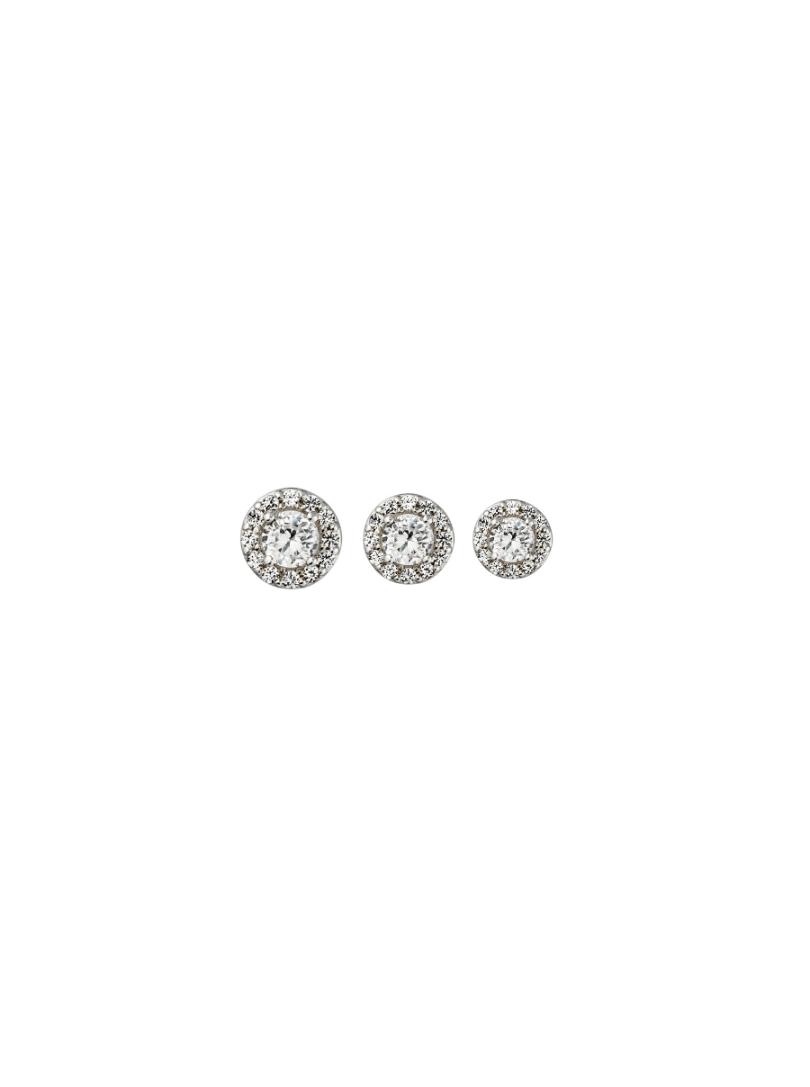 Lumi Pave Halo Diamond Stud