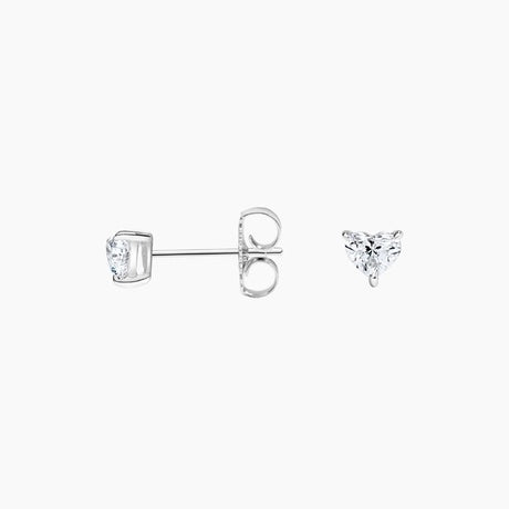 Heart Diamond Stud Earrings (1/4 ct. tw.)