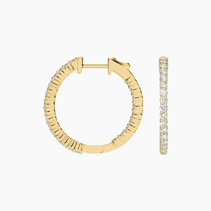 Ari Diamond Hoop Earrings (1 ct. tw.)