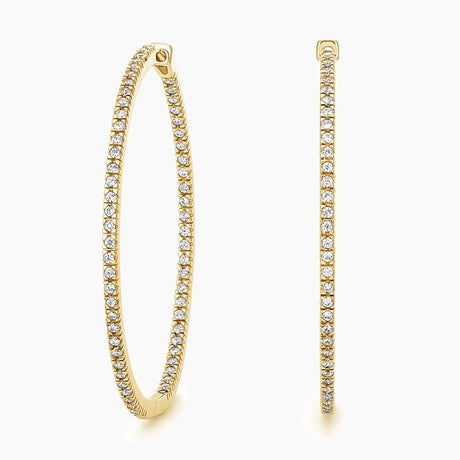 Dazzle Diamond Hoop Earrings (3/4 ct. tw.)