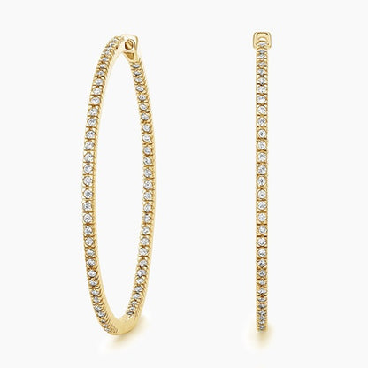 Dazzle Diamond Hoop Earrings (3/4 ct. tw.)