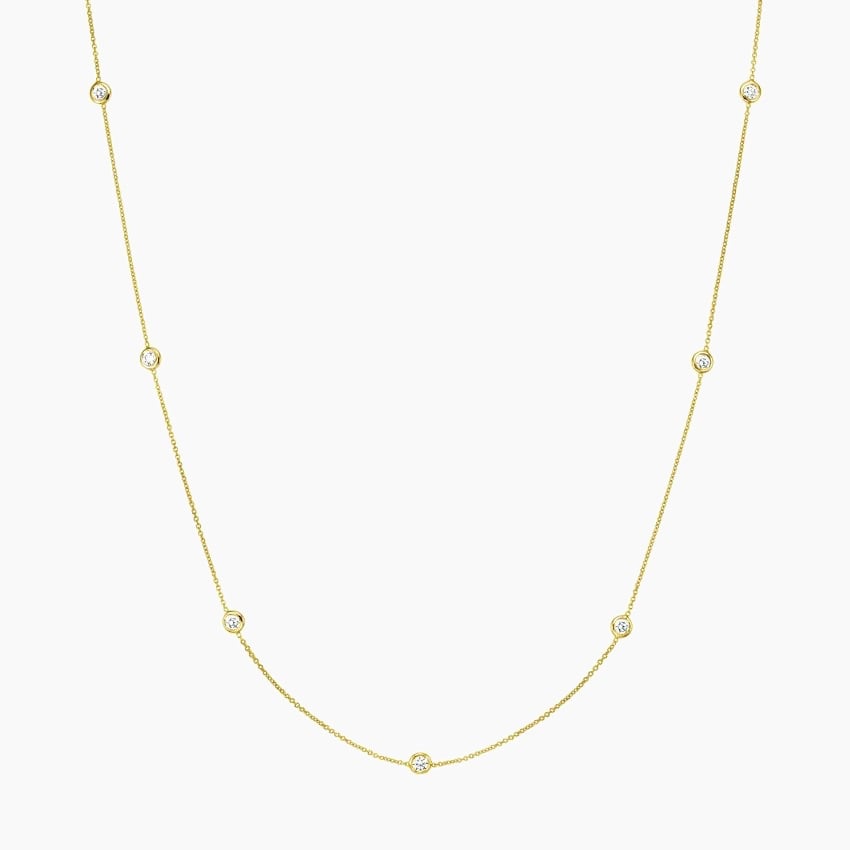 Nova Bezel Strand Necklace (3 ct. tw)