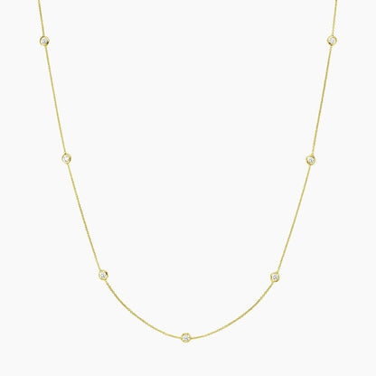 Nova Bezel Strand Necklace (3 ct. tw)