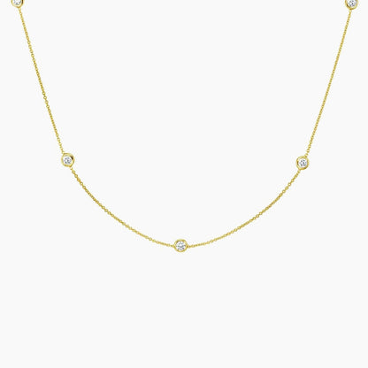 Nova Bezel Strand Necklace (3 ct. tw)