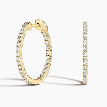 Ari Diamond Hoop Earrings (1 ct. tw.)