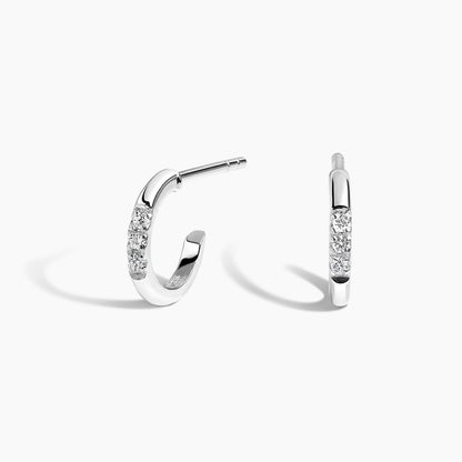 Delaney Diamond Huggie Earrings