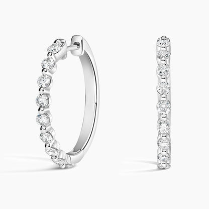 Amari Diamond Hoop Earrings