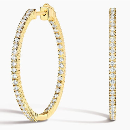 Dazzle Diamond Hoop Earrings (3/4 ct. tw.)