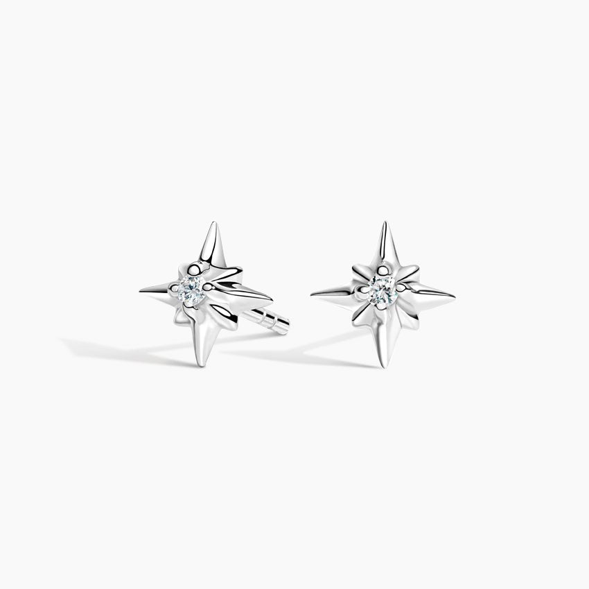 Prism Diamond Earrings Stud