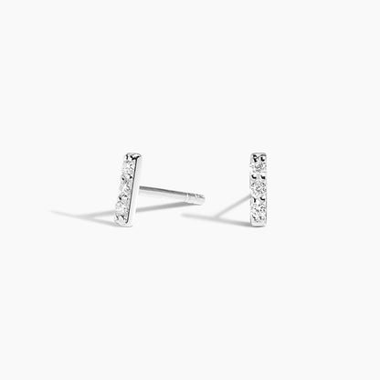 Ember Pavé Bar Diamond Earrings