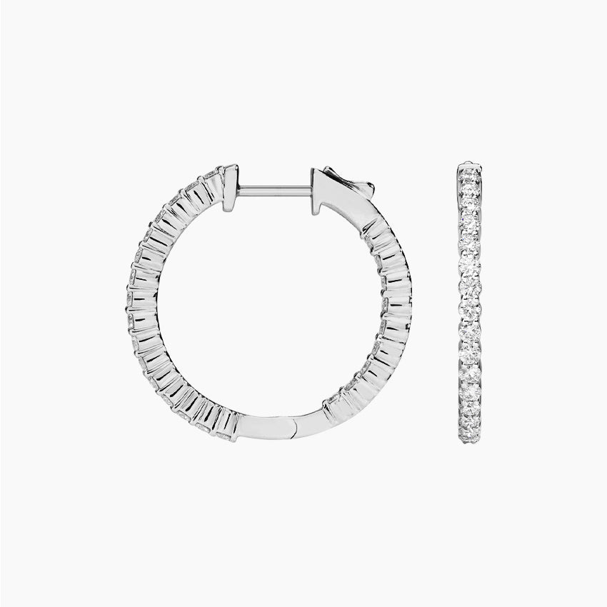 Ari Diamond Hoop Earrings (1 ct. tw.)