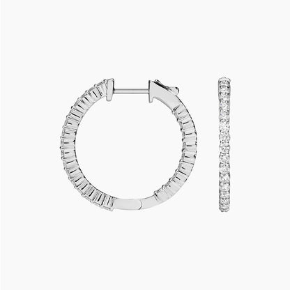 Ari Diamond Hoop Earrings (1 ct. tw.)