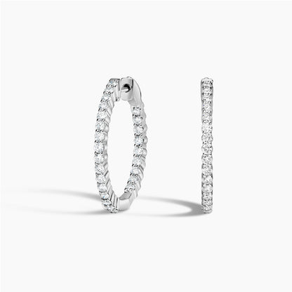 Ari Diamond Hoop Earrings (1 ct. tw.)