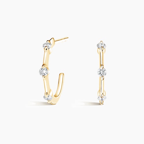 Dawn Large Diamond Hoop Earrings (1/3 ct. tw.)