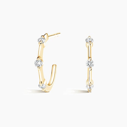 Dawn Large Diamond Hoop Earrings (1/3 ct. tw.)