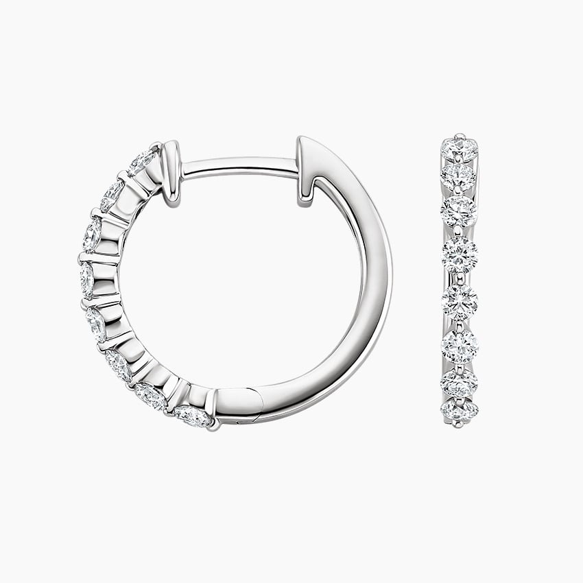 Amari Diamond Hoop Earrings