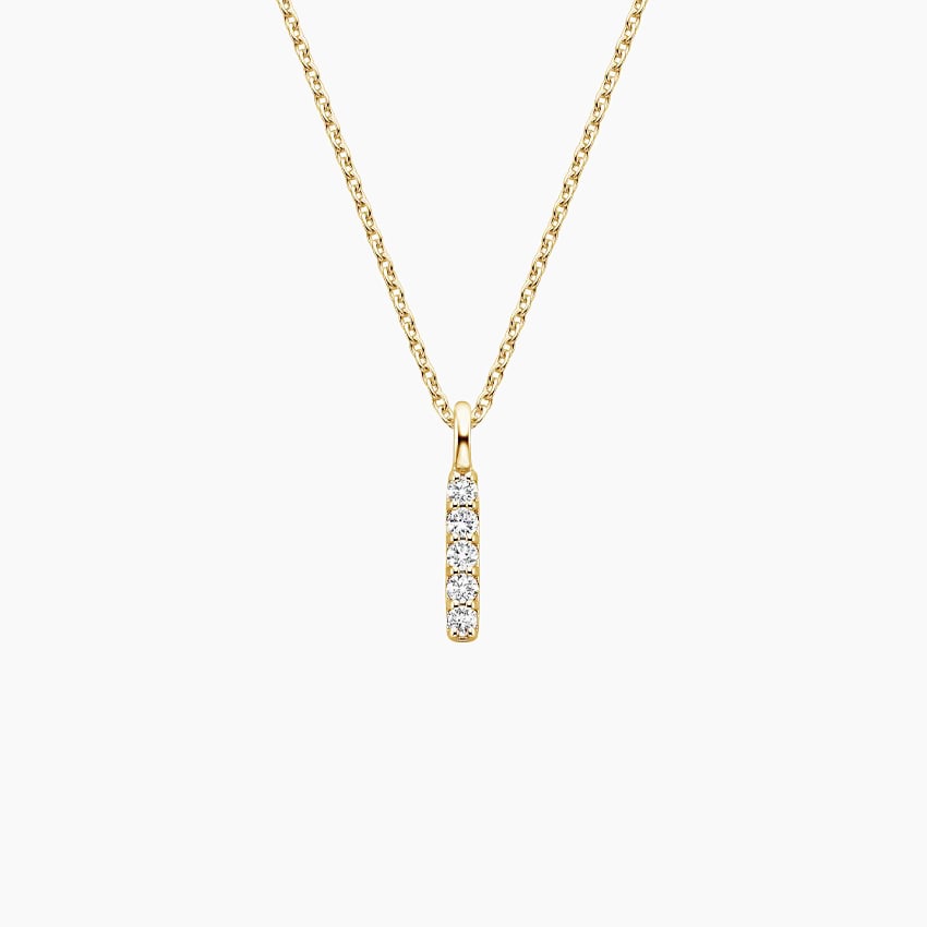 Everglow Pavé Bar Diamond Pendant