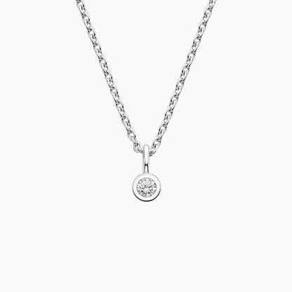 Aurora Bezel Diamond Pendant