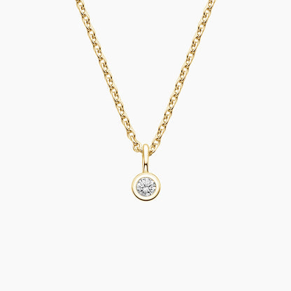 Aurora Bezel Diamond Pendant