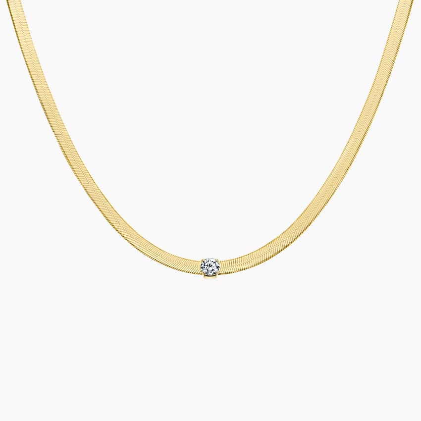 Soleil  Herringbone Necklace (1/2 ct. tw.)