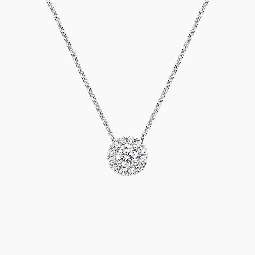 Esme Diamond Halo Pendant