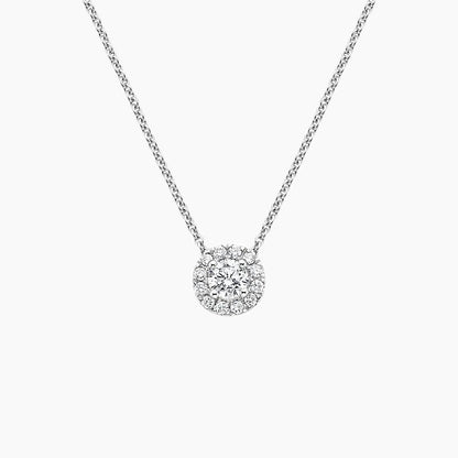 Esme Diamond Halo Pendant