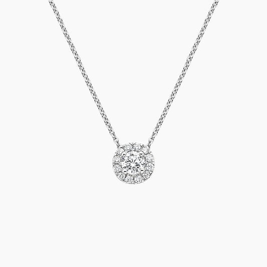 Esme Diamond Halo Pendant