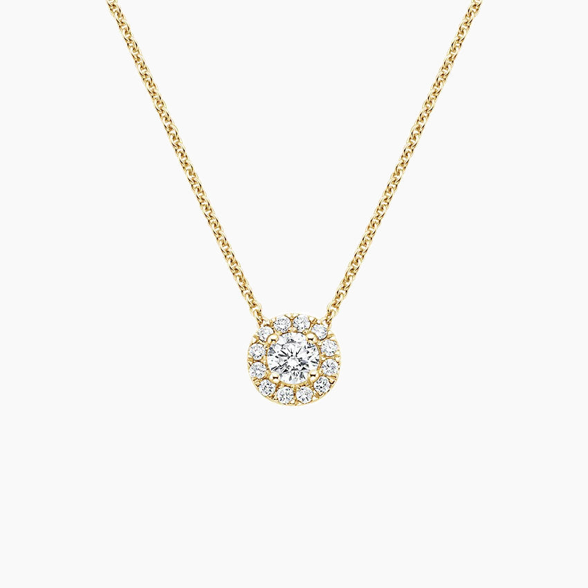 Esme Diamond Halo Pendant