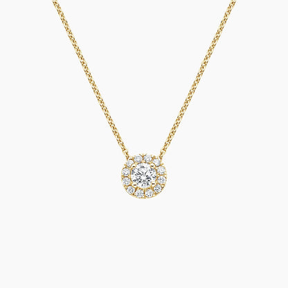 Esme Diamond Halo Pendant