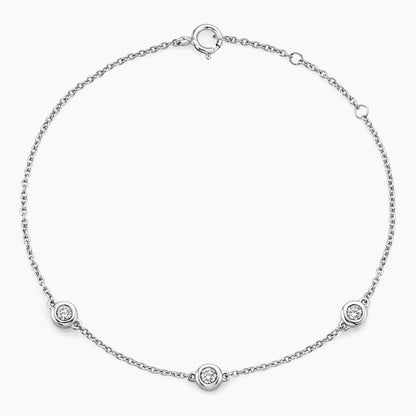 Ember Three Diamond Bezel Bracelet (1/6 ct. tw.)