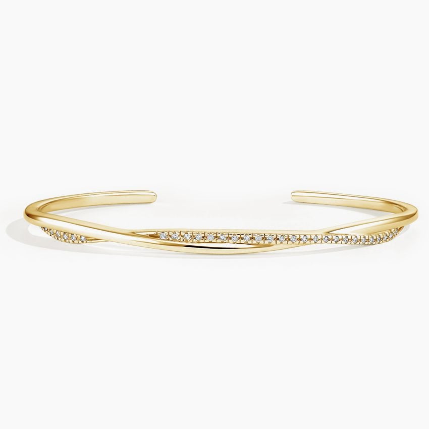 Spark Twisted Vine Diamond Cuff Bracelet