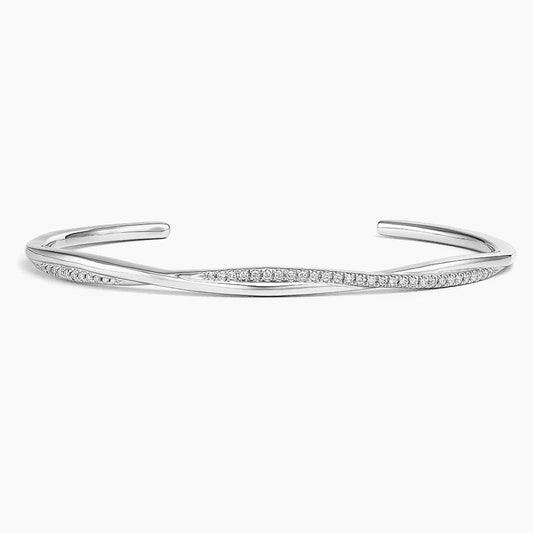 Spark Twisted Vine Diamond Cuff Bracelet