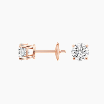 Aurora Diamond Bezel Stud Earrings