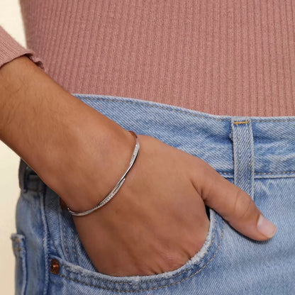 Spark Twisted Vine Diamond Cuff Bracelet