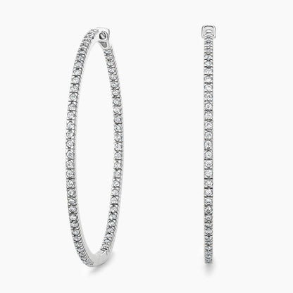 Dazzle Diamond Hoop Earrings (3/4 ct. tw.)