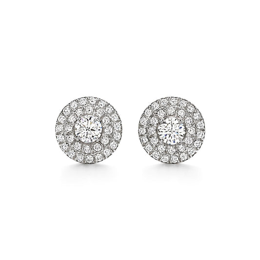 Everglow Round Brilliant Diamond Studs